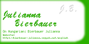 julianna bierbauer business card